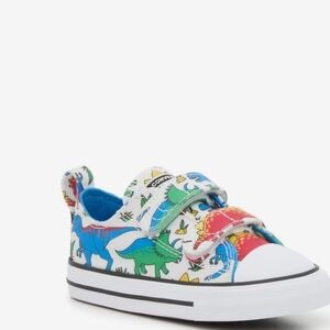 Converse Kids' Sneakers with Dinosaur Design - Blue, Green, Red
